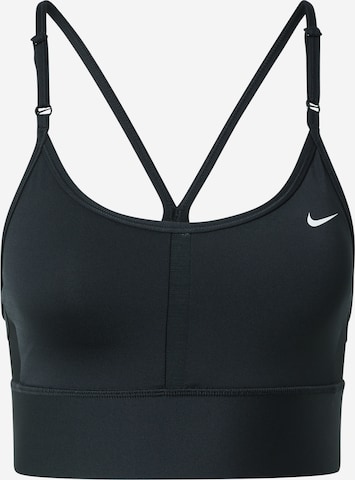 Bustieră Sutien sport 'Indy' de la NIKE pe negru: față