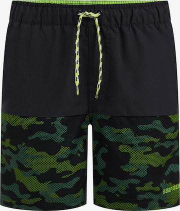 WE Fashion Swim Trunks in Black: front