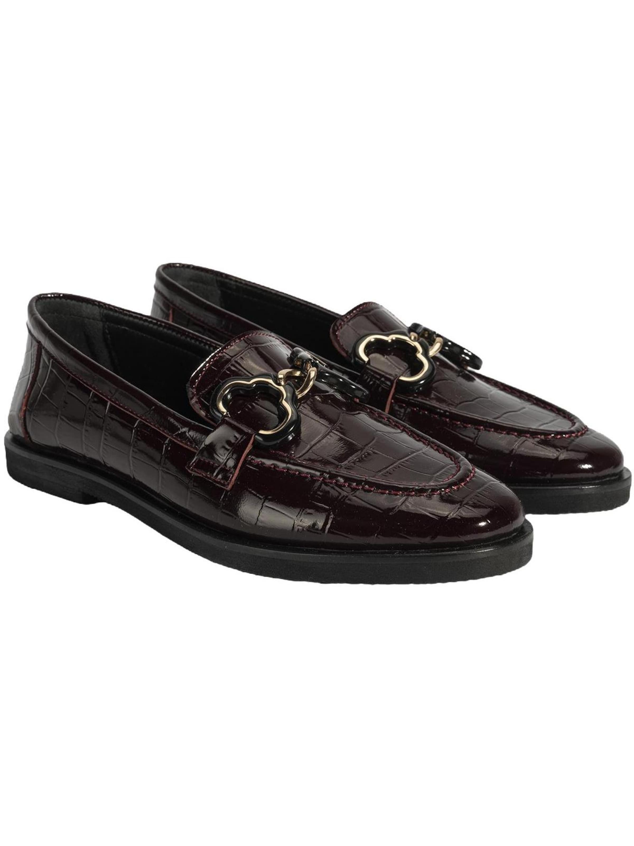 Desa Mocassins 'Beleg' in Rood: voorkant
