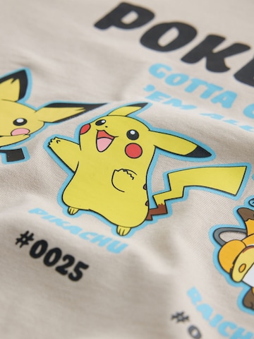 Next Shirt 'Pokémon' in Beige