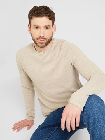 Pullover 'HILL' di JACK & JONES in beige