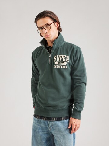 Superdry Tréning póló 'Vintage Athletic' - zöld: elől