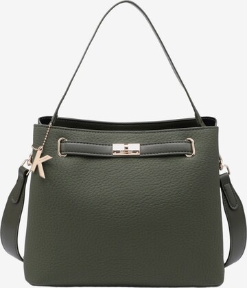 Borsa a mano di Kassandra in verde: frontale