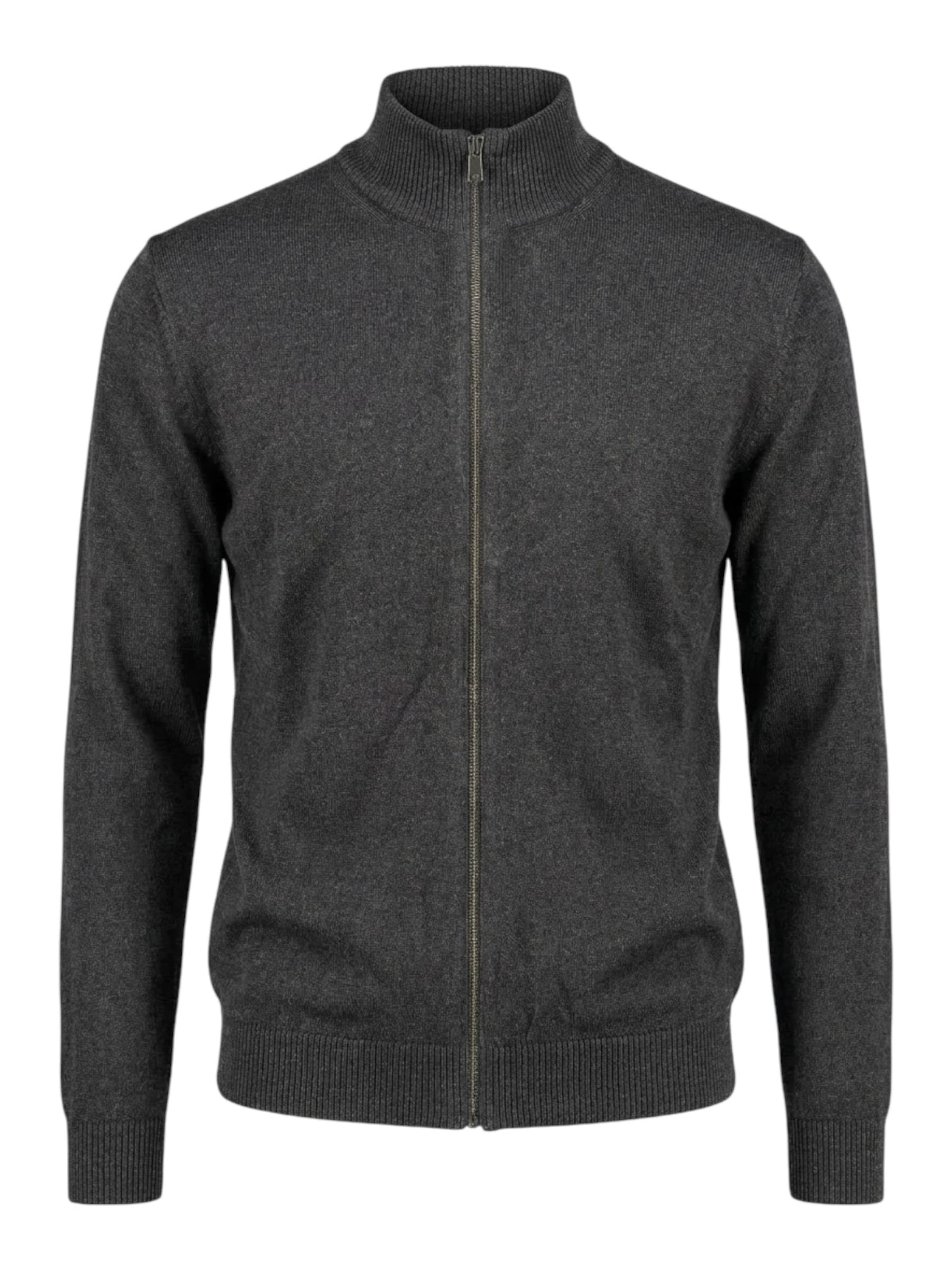 TEESHOPPEN Knit Cardigan in Anthracite, Item view