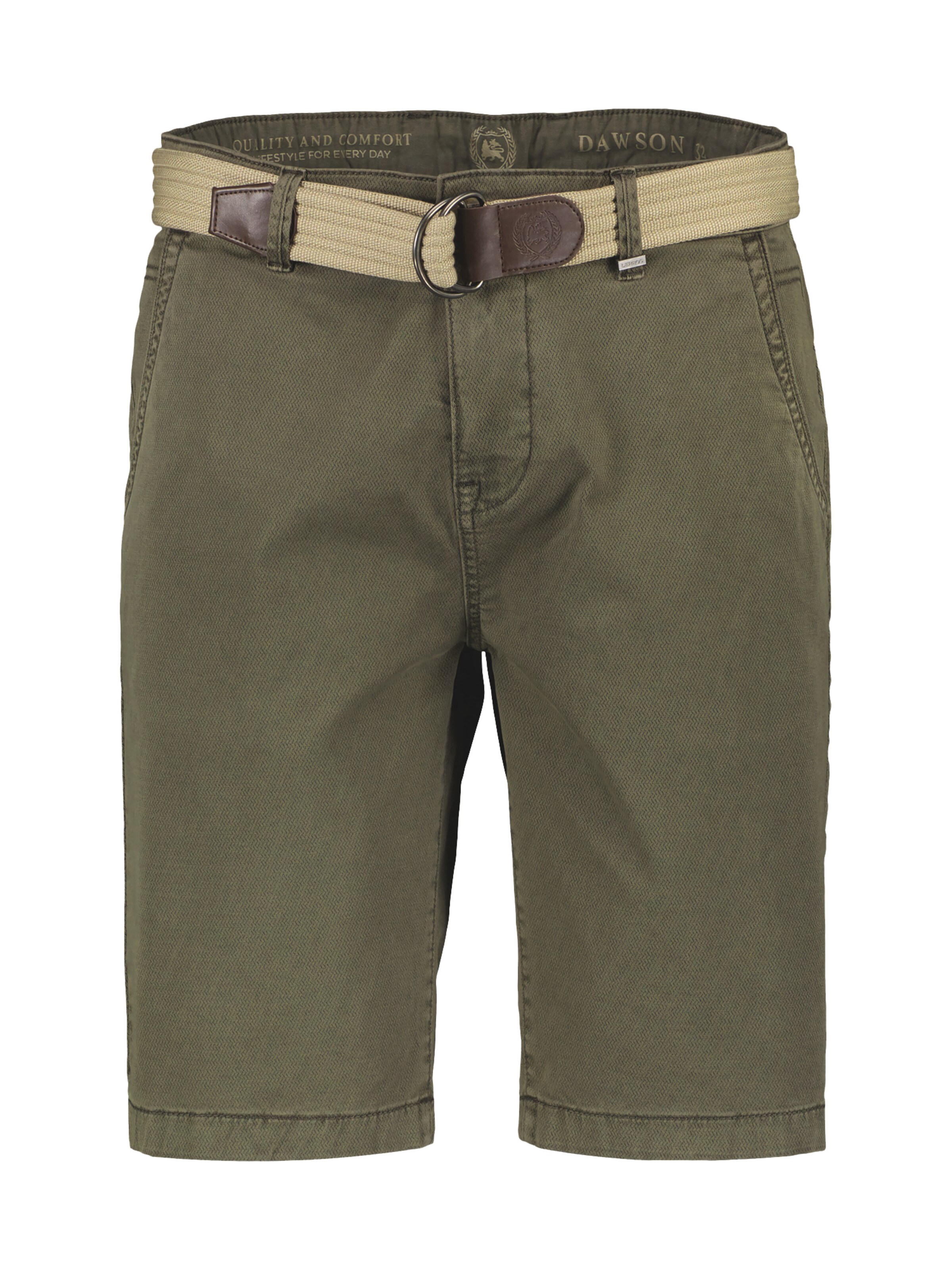 LERROS Regular Chino in Groen: voorkant