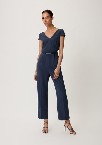 COMMA Jumpsuit in Blauw: voorkant
