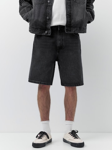 Baggy Jean Pull&Bear en noir : devant