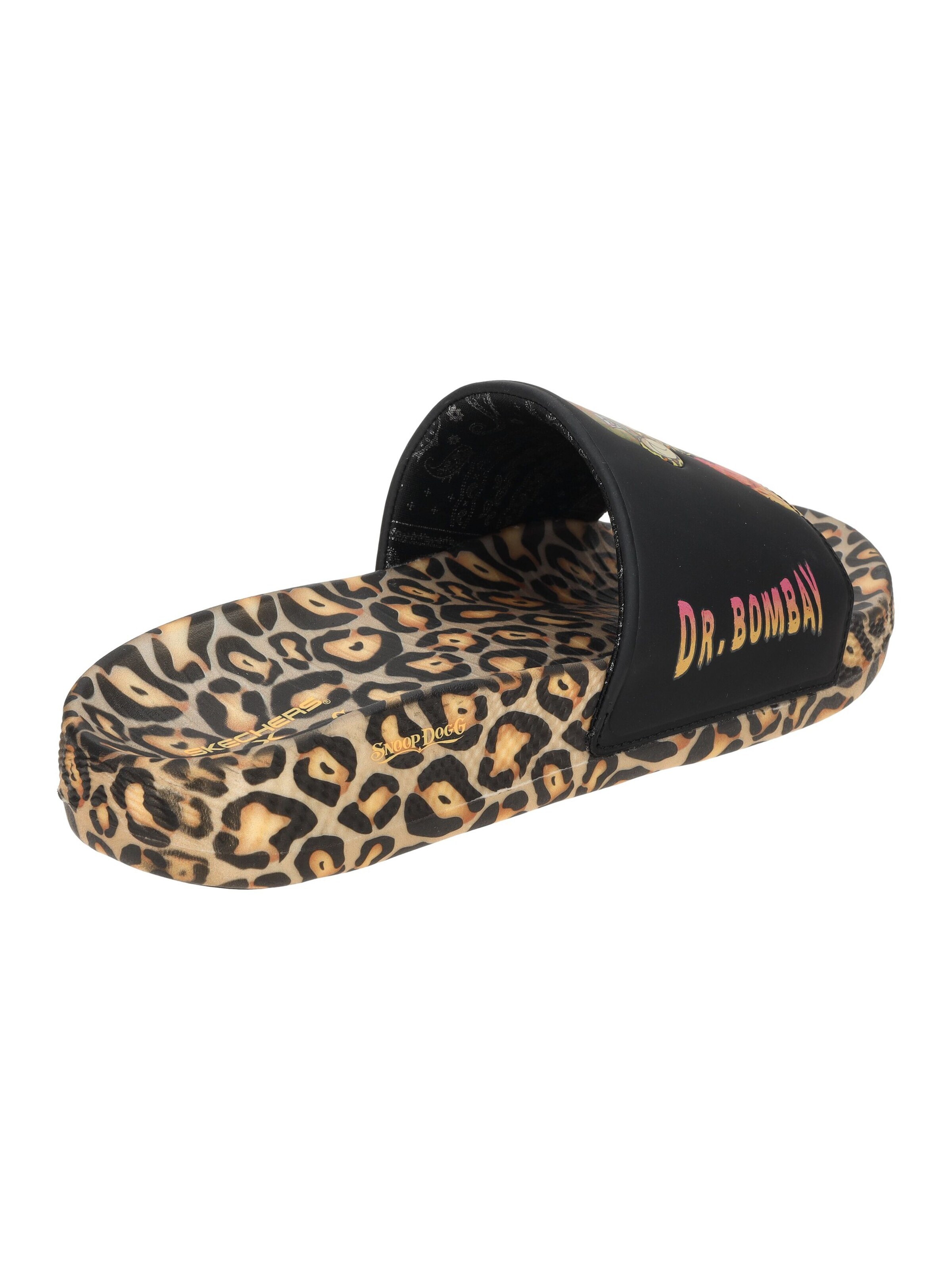 SKECHERS Mules 'Skechers X Hyper Pantolette schwarz Leo SNOOP DOGG 251015' in Black