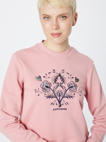 SCOTCH & SODA Sweatshirt in Pink