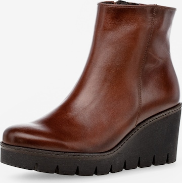 GABOR Booties in Brown: front