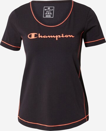 T-shirt fonctionnel Champion Authentic Athletic Apparel en noir : devant