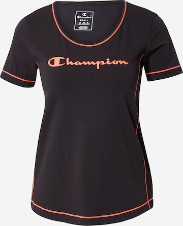 Champion Authentic Athletic Apparel Toiminnallinen paita värissä musta: edessä