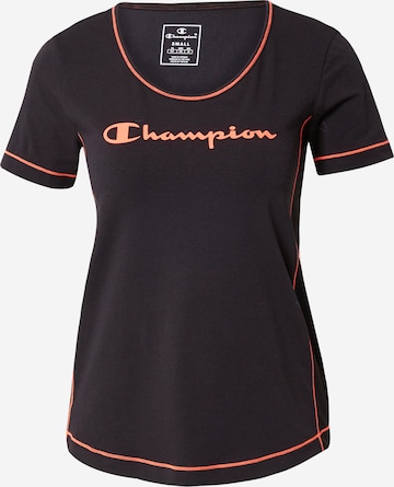 Champion Authentic Athletic Apparel - Camiseta funcional en negro: frente