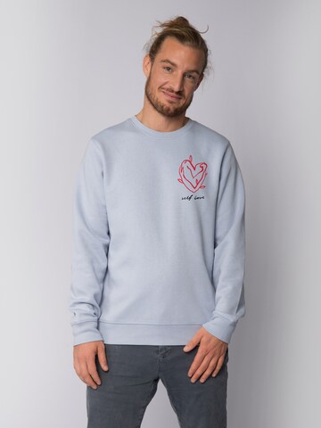 Watapparel Sweatshirt 'Self love' in Blauw: voorkant