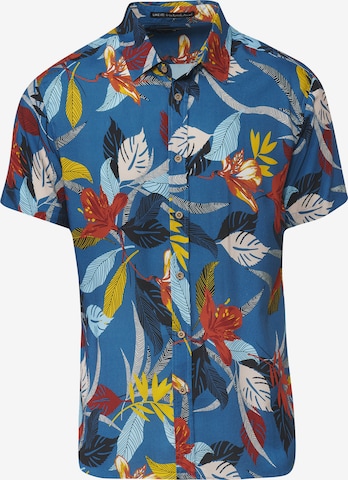 Chemise KOROSHI en mélange de couleurs : devant