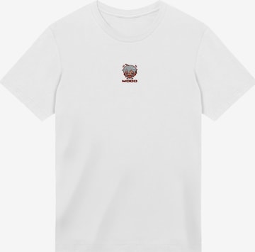 T-Shirt 'Mood' F4NT4STIC en blanc : devant