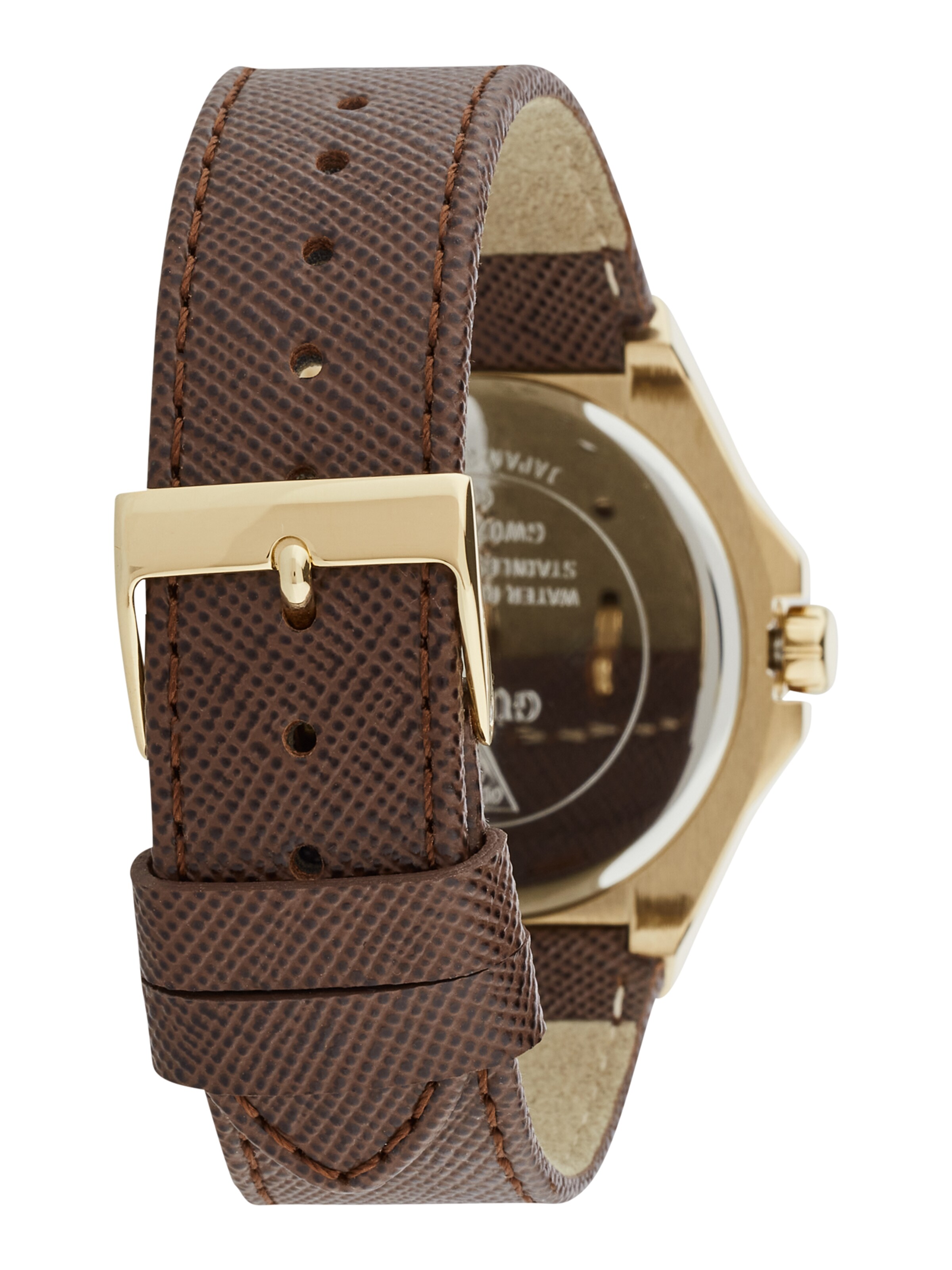 GUESS Analoguhr in Braun