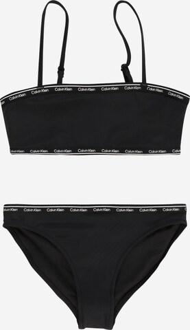 Bikini di Calvin Klein Swimwear in nero: frontale