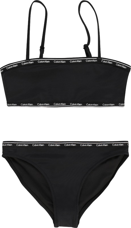 Calvin Klein Swimwear Bustier Bikini in Schwarz