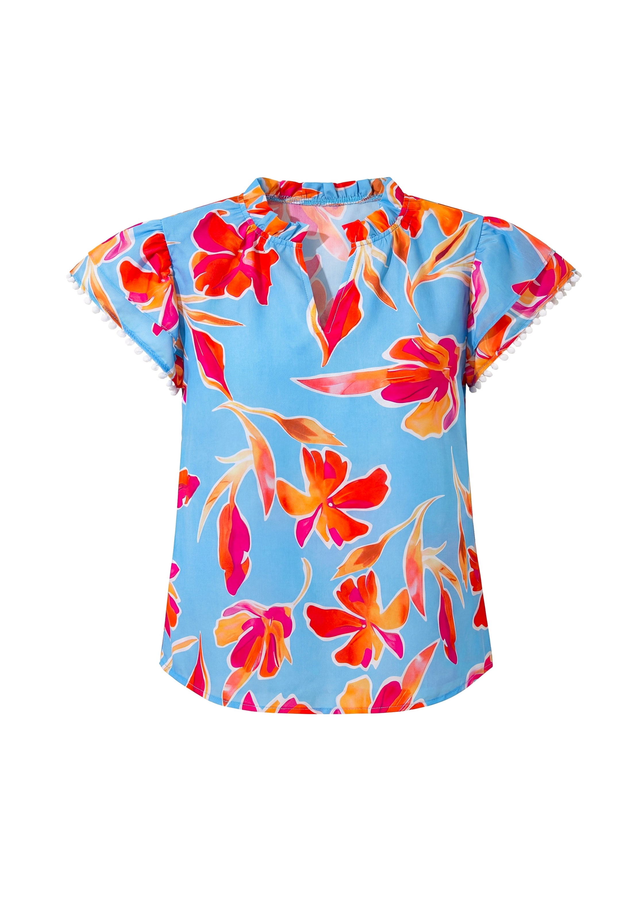 Usha - Blusa em azul: frente