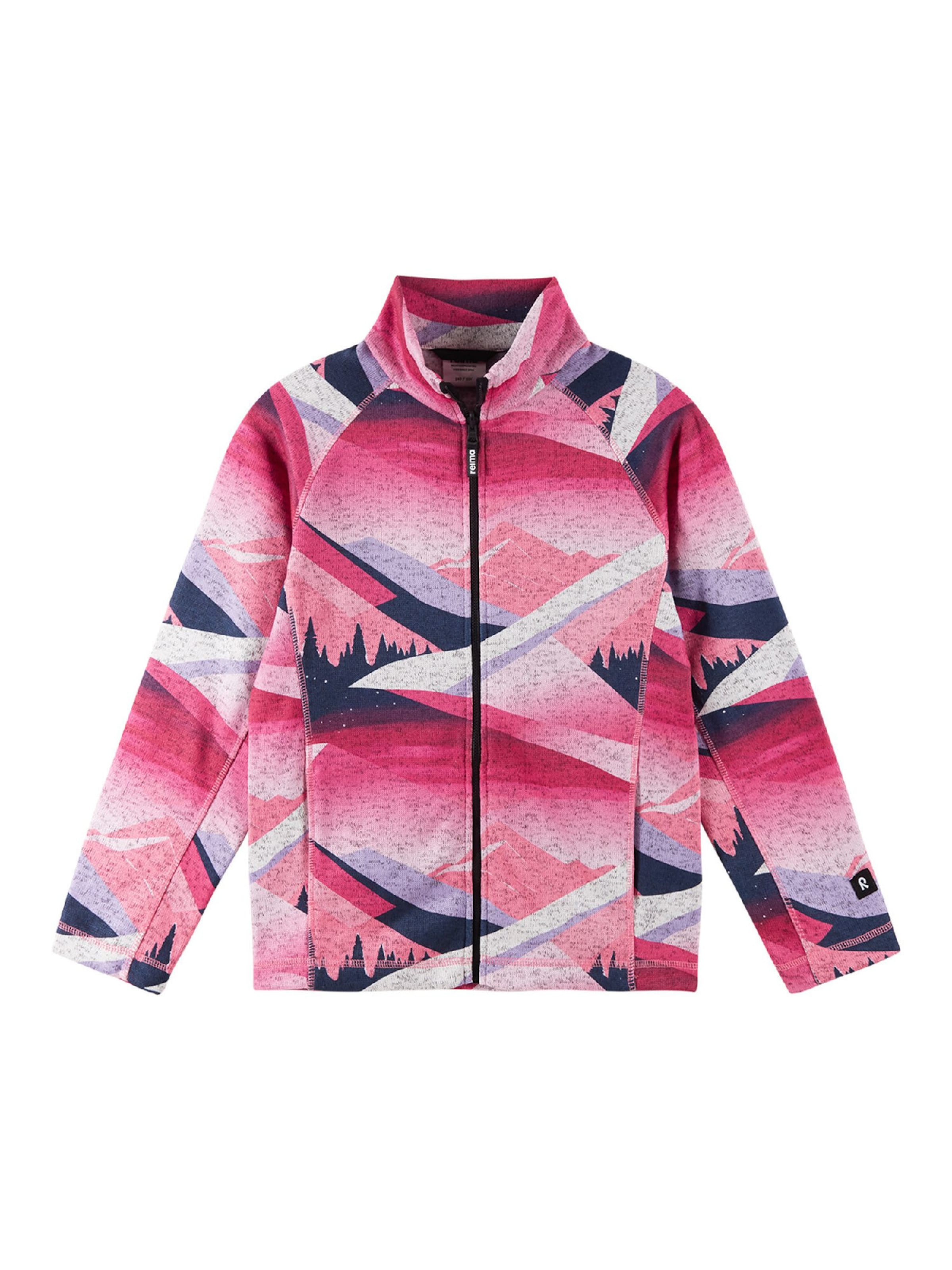 Veste en polaire Reima en rose : devant