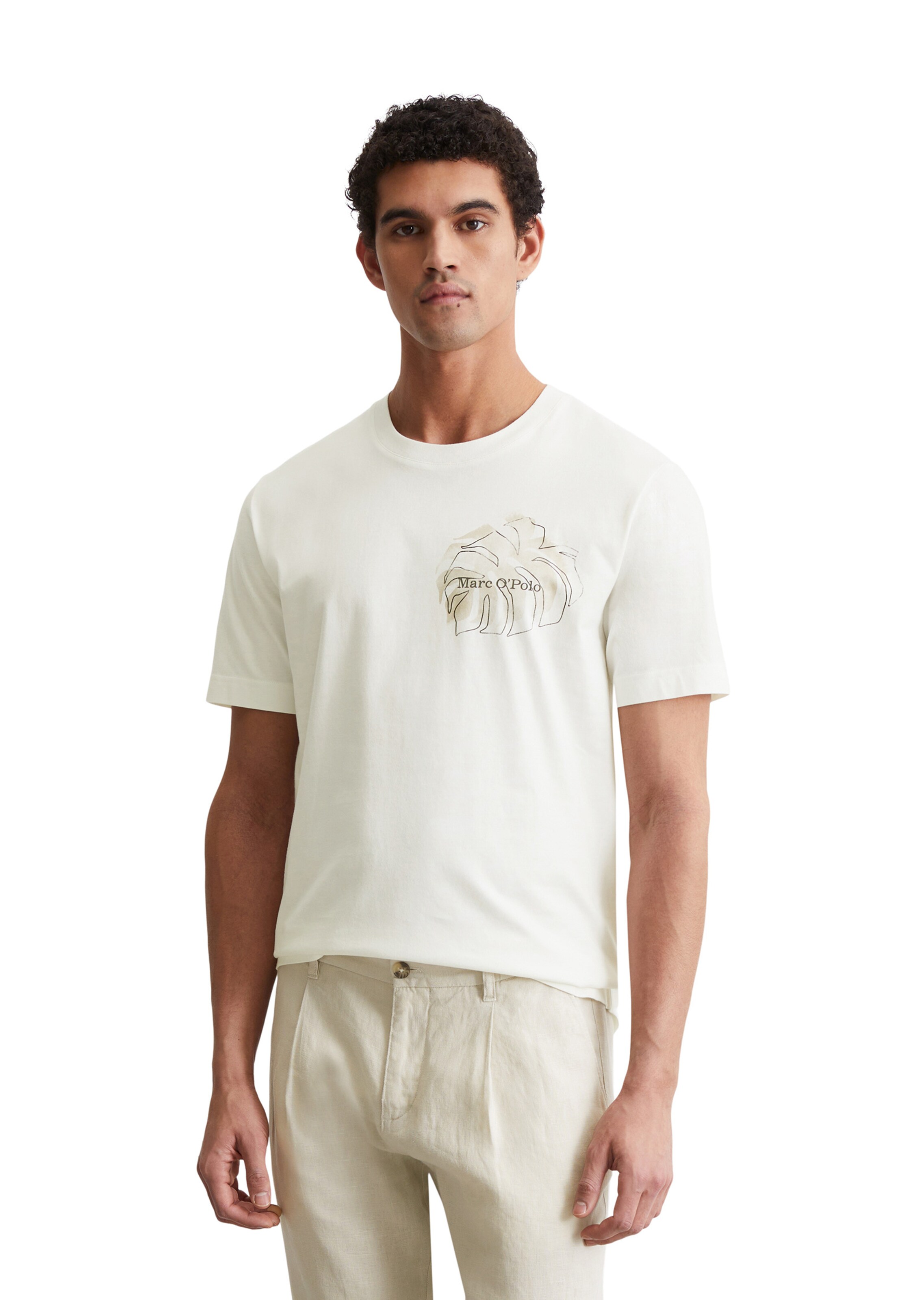 Marc O'Polo Shirt in Wit: voorkant