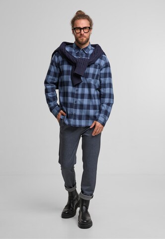 INDICODE JEANS Regular fit Button Up Shirt in Blue