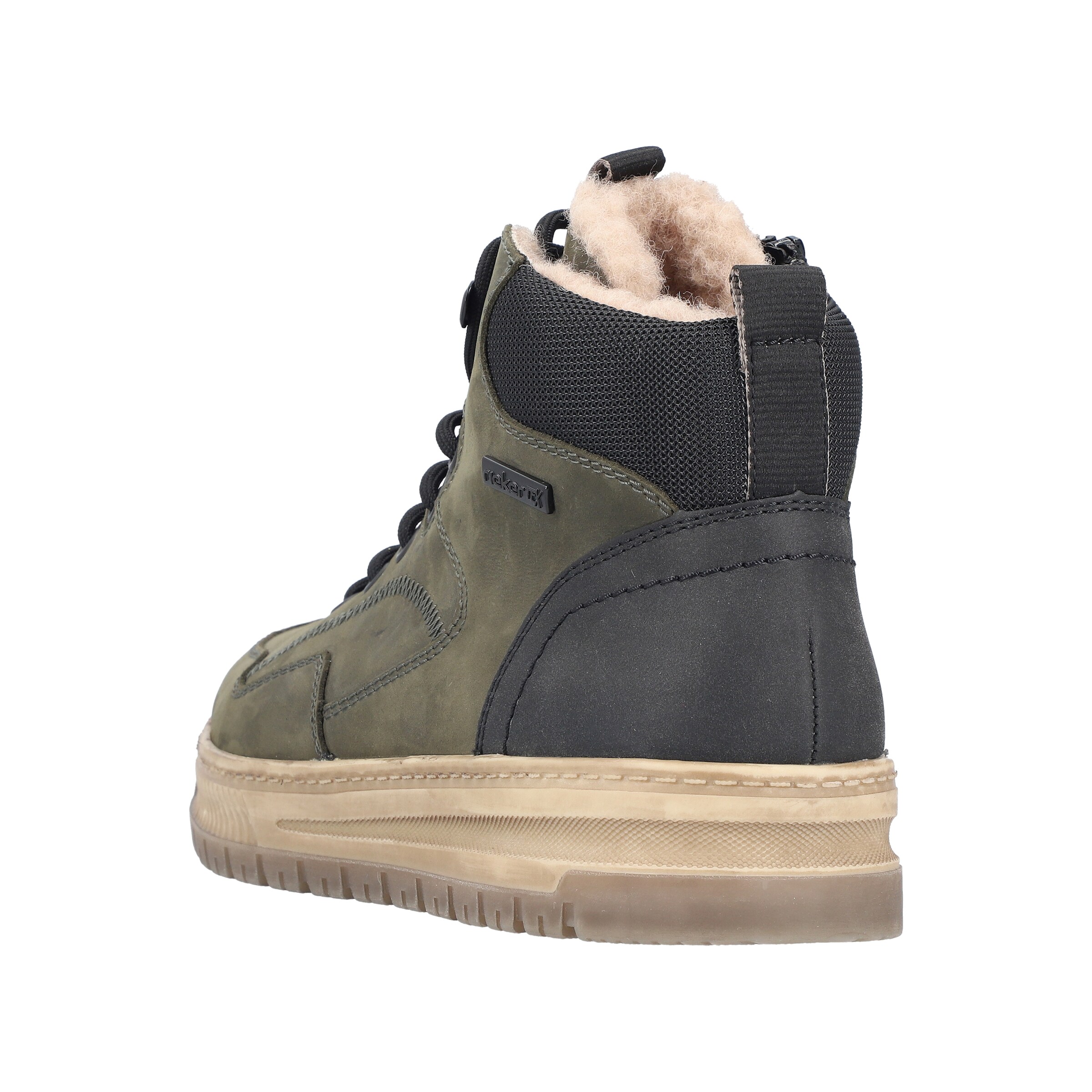 Rieker Schnürstiefel in Grün