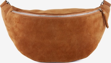 lePelou Belt bag 'VALENTINA XL' in Brown: front