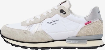 Baskets basses 'Brit Fly' Pepe Jeans en blanc : devant