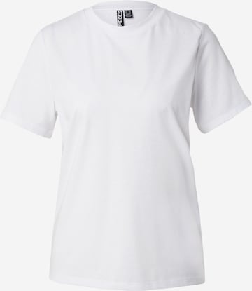 PIECES T-shirt 'BRIDE' i vit: framsida