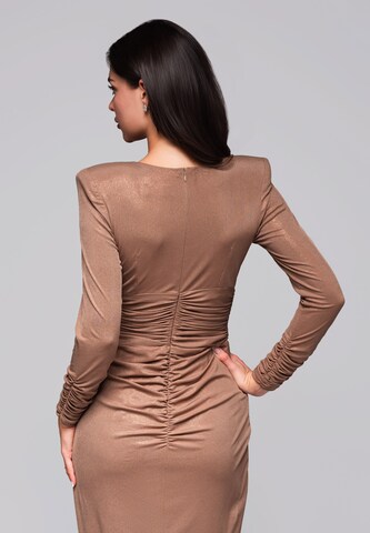 Robe de soirée Ombre en marron