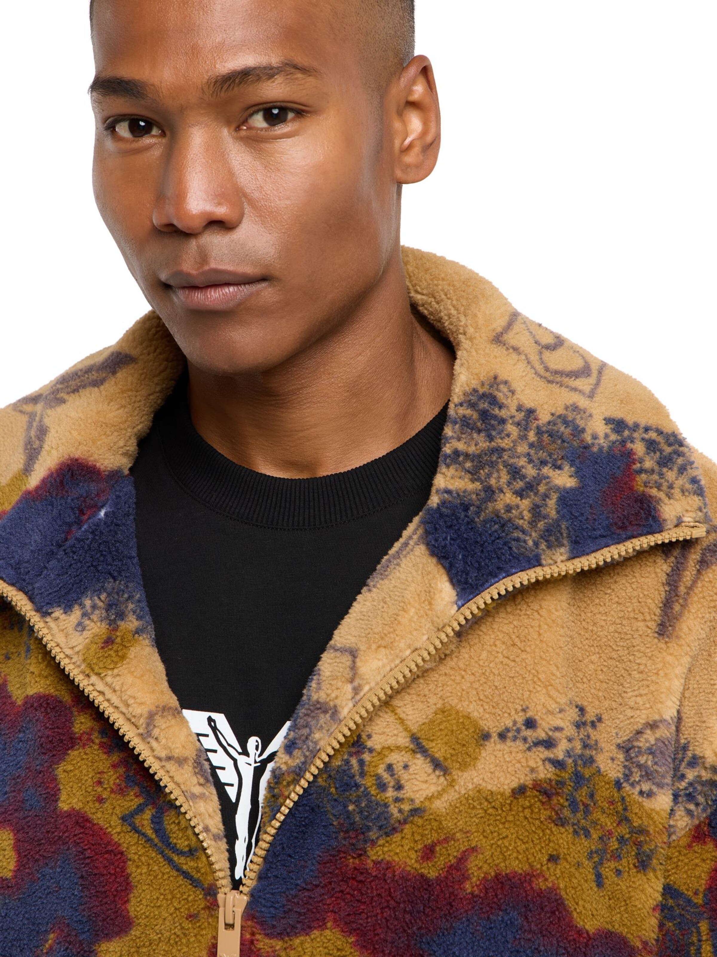 Carlo Colucci Sweatjacke 'Dissertori' in Braun