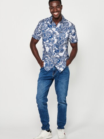 KOROSHI - Regular Fit Camisa em azul