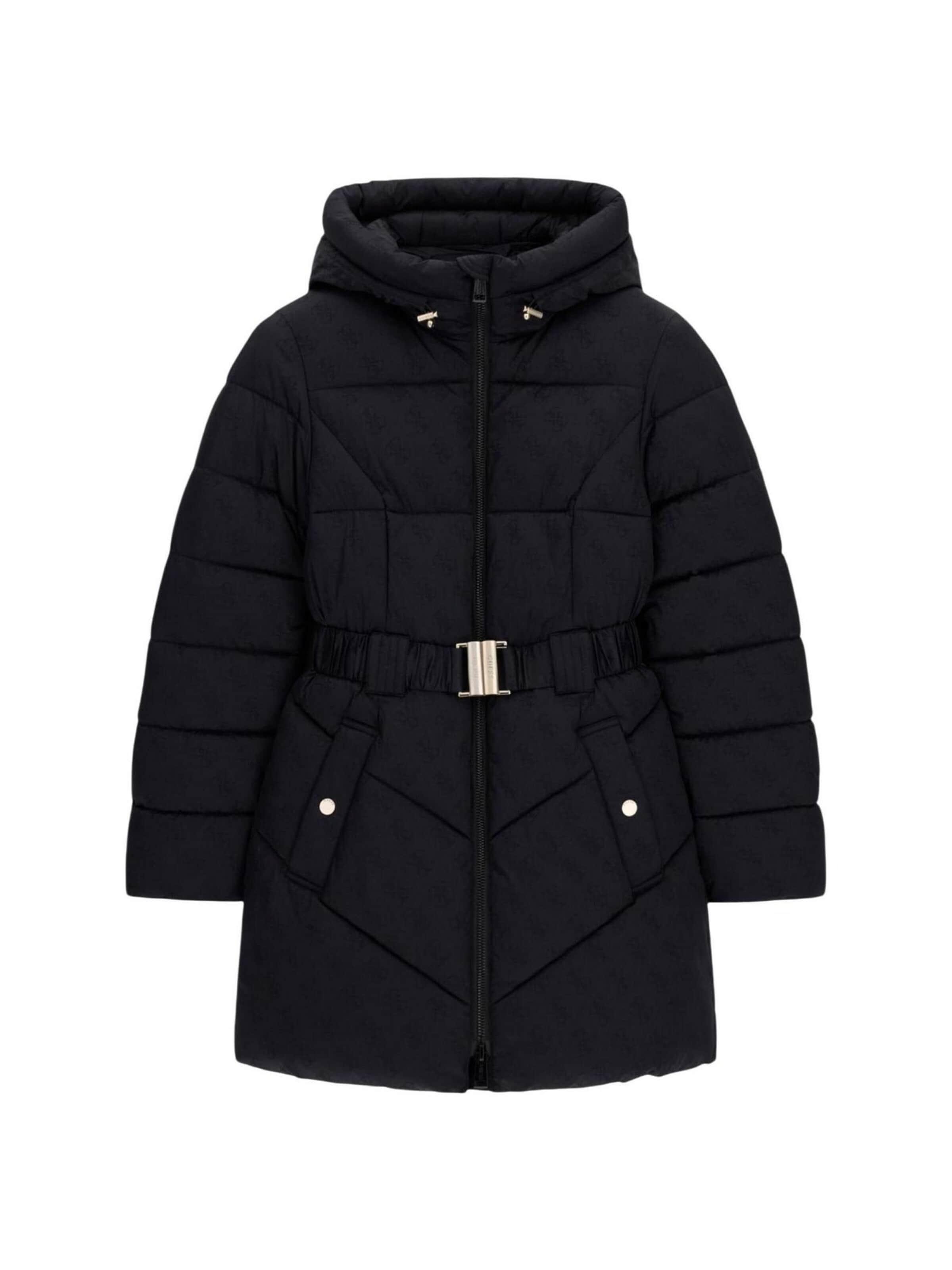 GUESS - Chaqueta de invierno 'NEW IMMA LOGO MIDI P W6BL50 W4144' en negro: frente