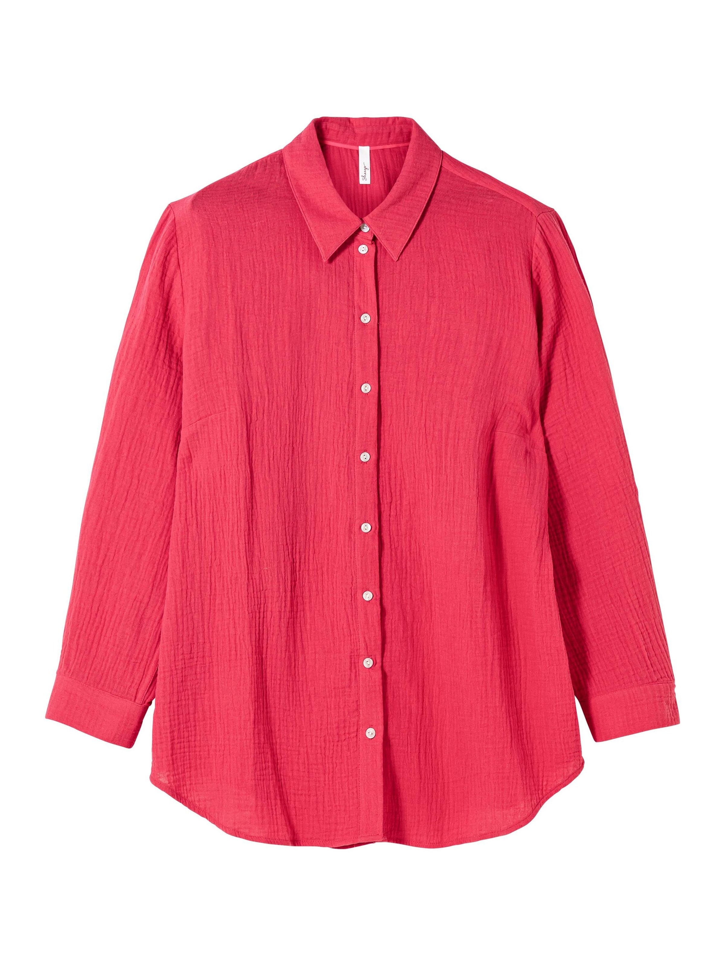 Camicia da donna di SHEEGO in rosa: frontale