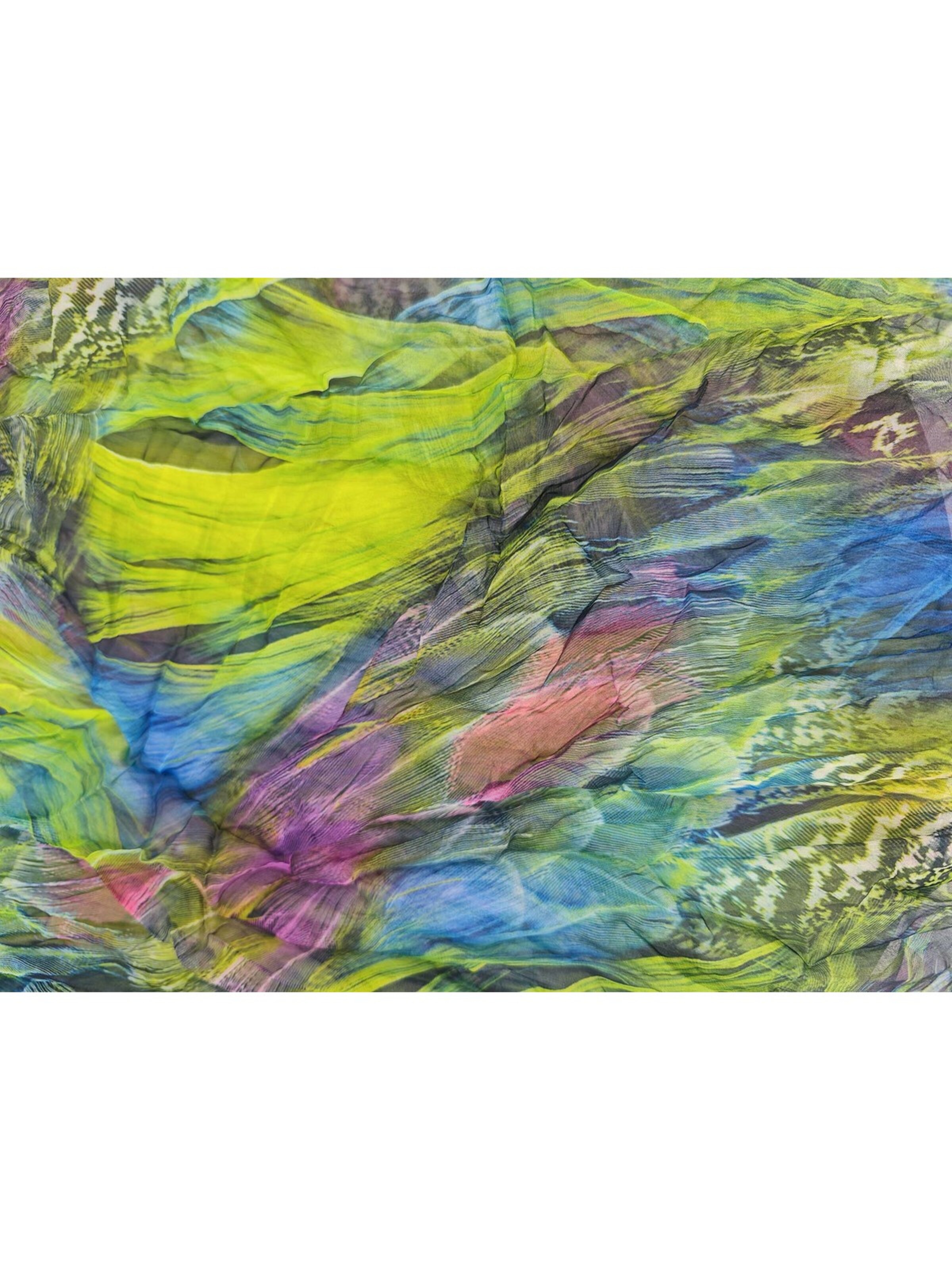 styleBREAKER Schlauchschal 'Loop mit Feder Muster'‌‌ in Grün