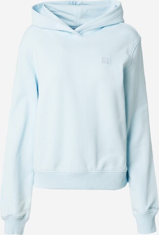 Sweat-shirt Calvin Klein Jeans en bleu : devant