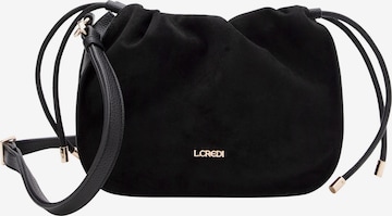 Sac à bandoulière 'Pheline' L.CREDI en noir : devant