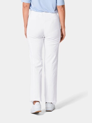 Goldner Slim fit Trousers 'Louisa' in White