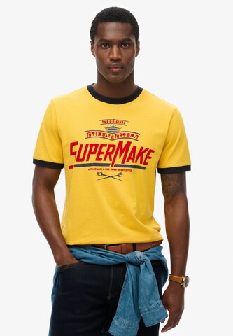 Superdry Shirt in Yellow: front