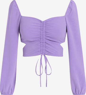 Chemisier Elara en violet : devant