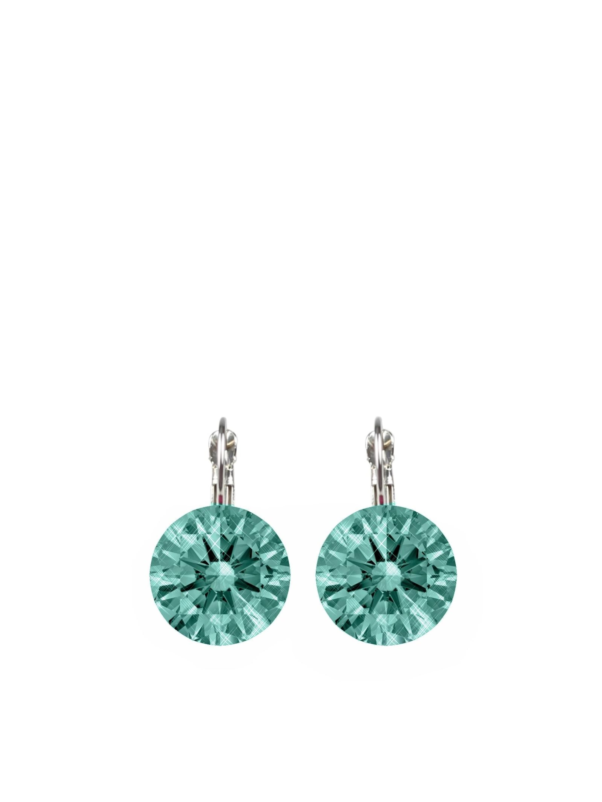 COLLEZIONE ALESSANDRO Earrings 'München' in Blue: front