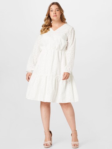 Dorothy Perkins Curve Dress in White: front