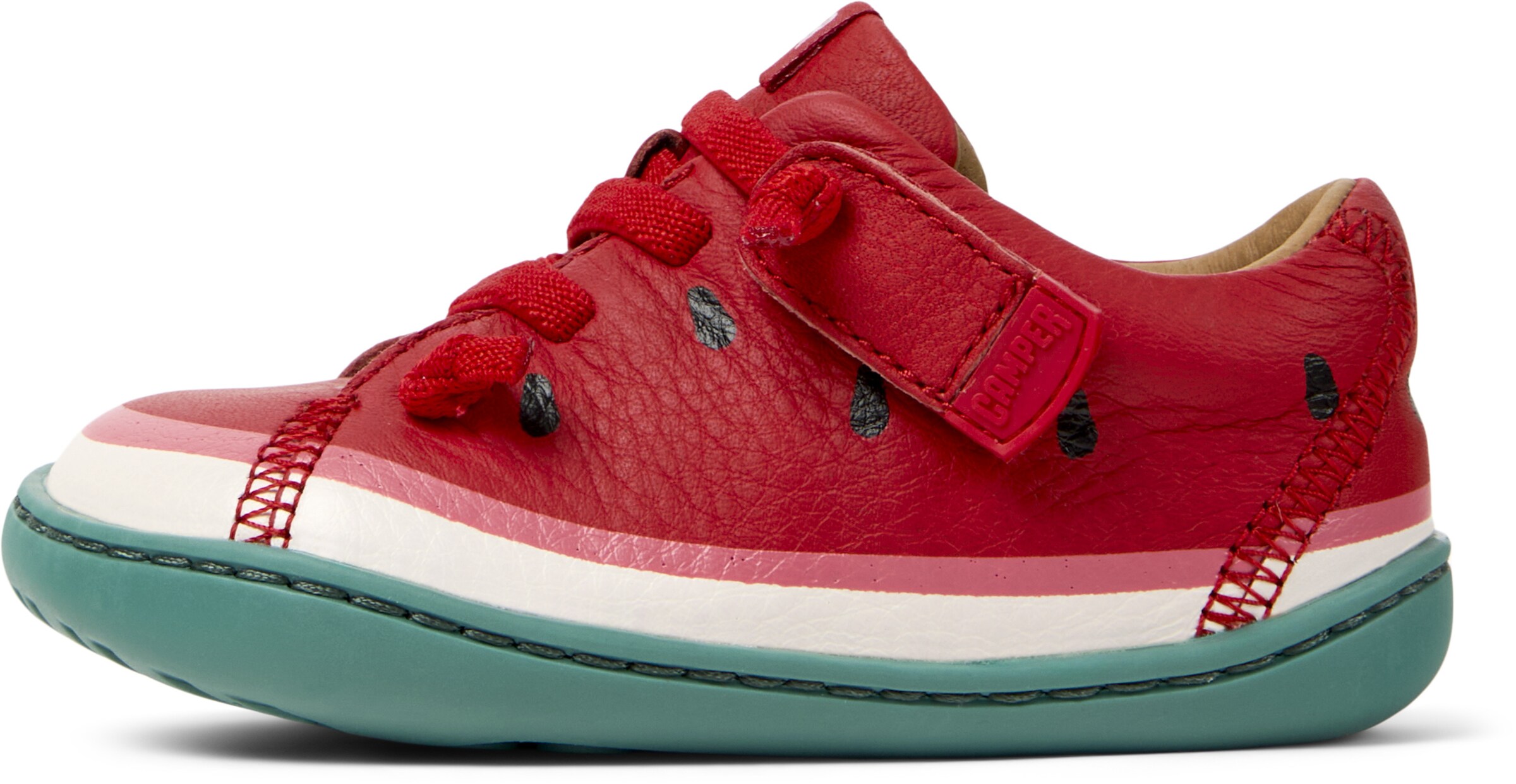 CAMPER Zapatos primeros pasos 'Peu Cami' en rosa claro / rojo / negro, Vista del producto