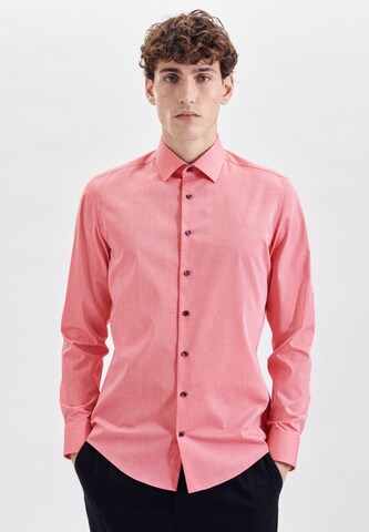 SEIDENSTICKER Slim fit Business Shirt in Pink: front