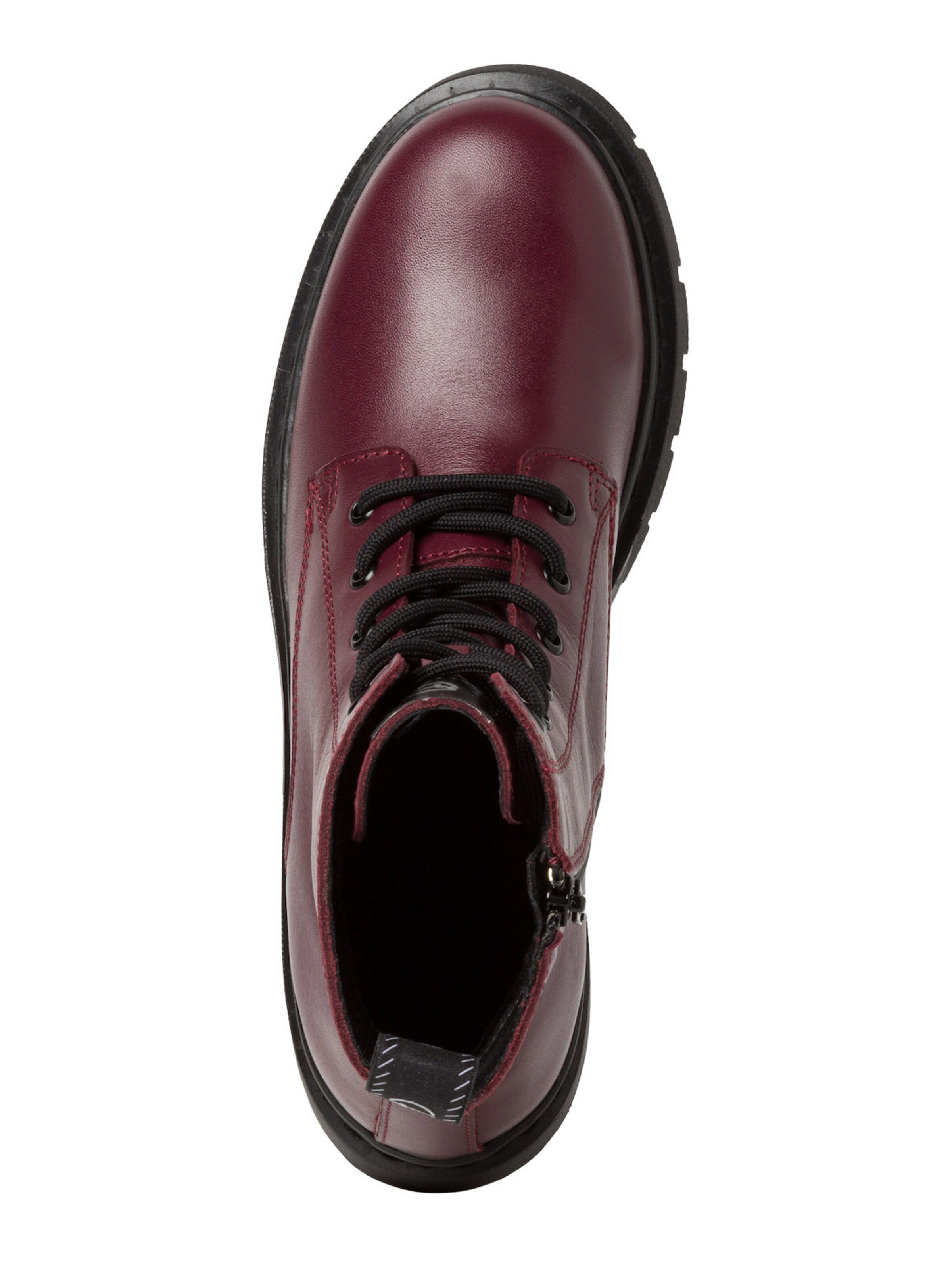 Bottines à lacets Tamaris en rouge