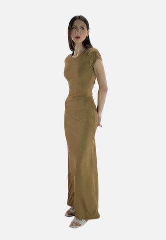 Elara Dress in Brown