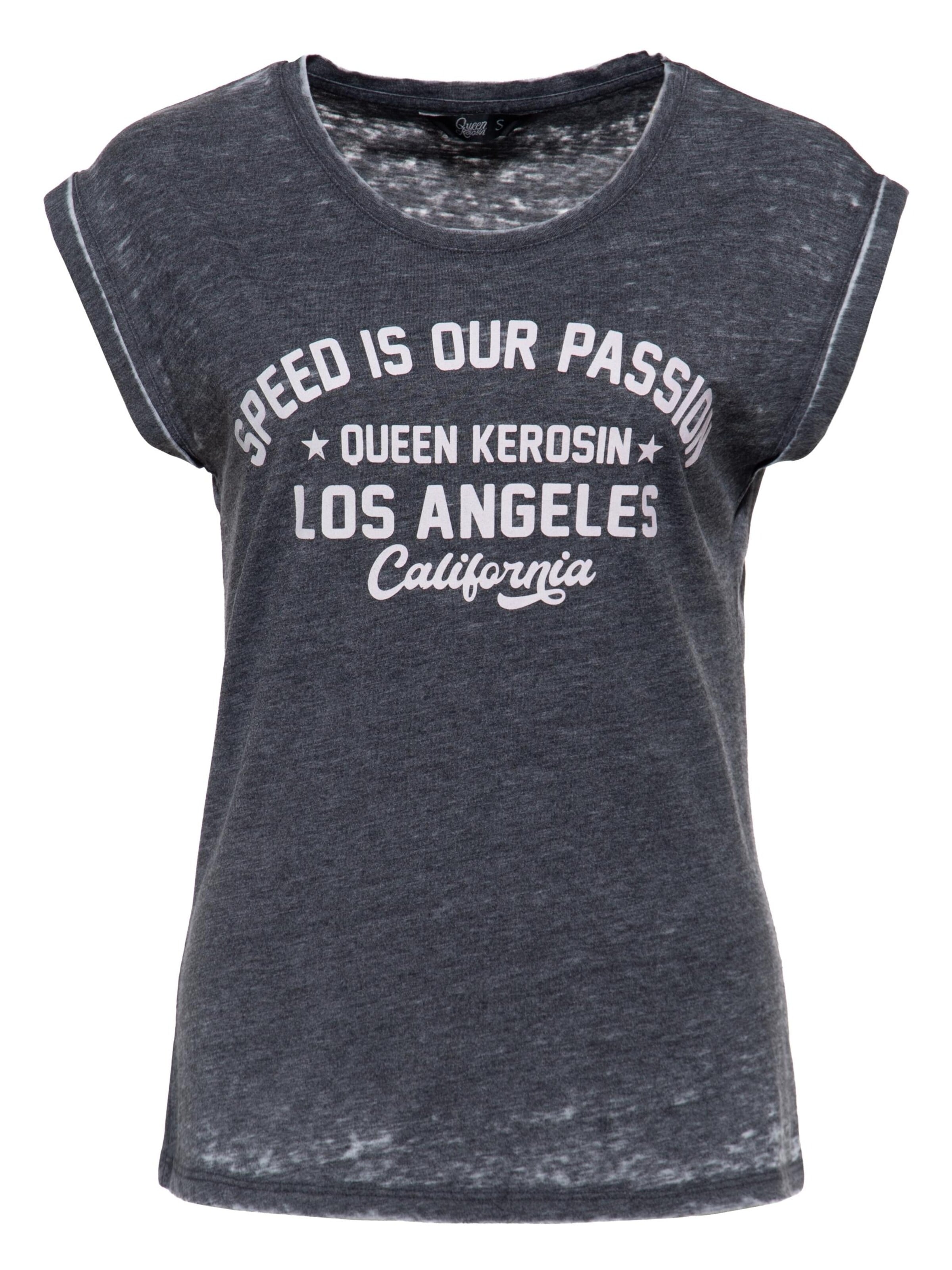 Queen Kerosin Shirt 'Speed is our Passion' in Grey: front