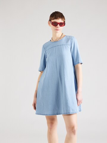 Robe Tommy Jeans en bleu : devant